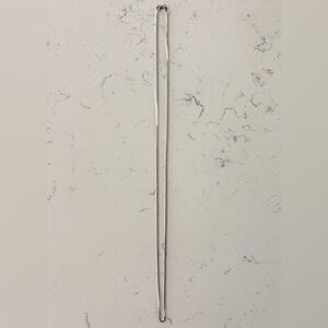 10k White Gold 22” Box Chain 1mm Necklace w/Lobster Claw Clasp 3.3g